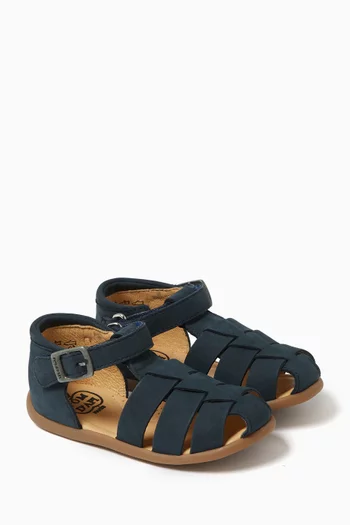 Cut-out Sandals in Suede