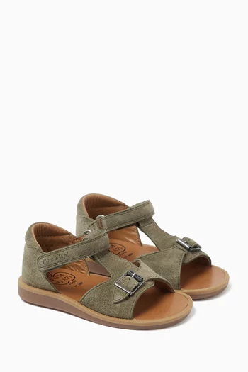 Poppy Easy Sandals in Suede
