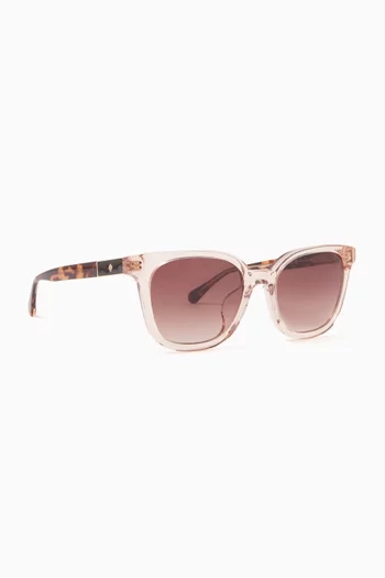 Jorja Square Sunglasses in Eco Acetate
