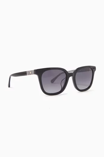 Jorja Square Sunglasses in Eco Acetate