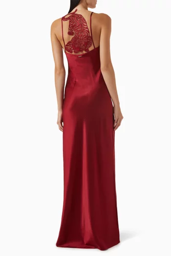 Caspian Maxi Dress in Silk