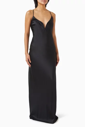Caspian Maxi Dress in Silk