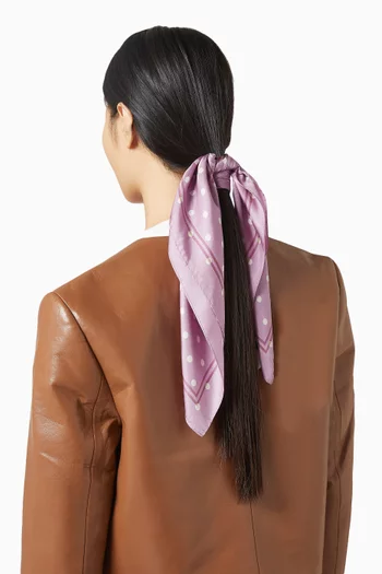 وشاح بنقشة الحصان والعربة حرير