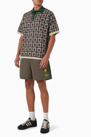x Brain Dead Polo Shirt in Cotton-blend Knit