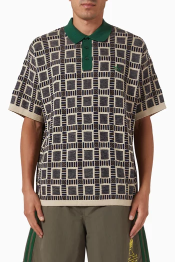 x Brain Dead Polo Shirt in Cotton-blend Knit