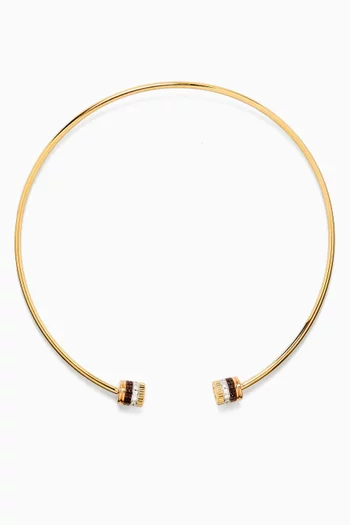 Quatre Classique Diamond Torque  Necklace
