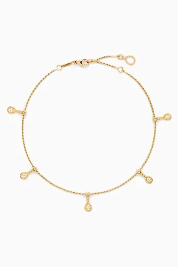 Serpent Bohème Anklet in 18kt Gold