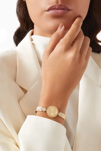 Serpent Bohème Diamond Bracelet Watch in 18kt Gold, 23mm