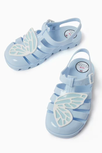 Butterfly Jelly Sandals in Rubber