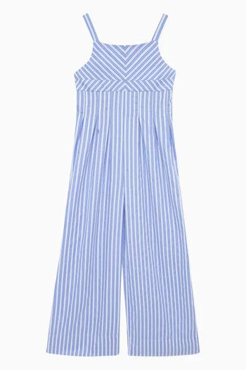 Striped Wide-leg Jumpsuit