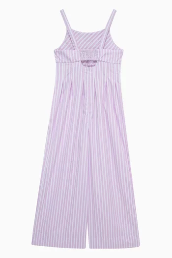 Striped Wide-leg Jumpsuit