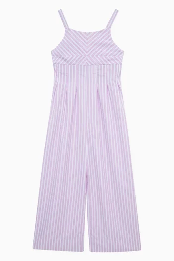 Striped Wide-leg Jumpsuit