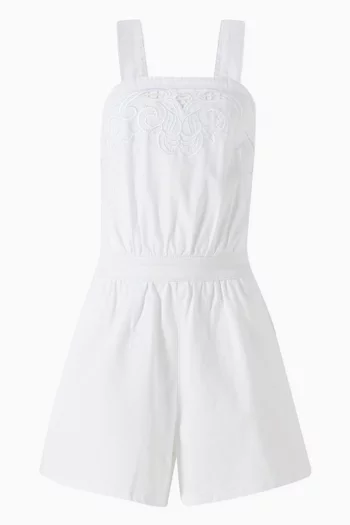 Embroidered Romper