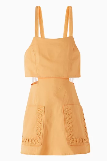 Cut-out Romper in Cotton