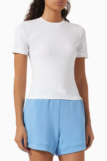 تي شيرت ريجينا بقصة ضيقة مزيج قطن