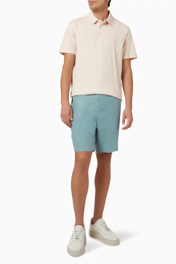 Garment Dye Polo T-shirt in Cotton