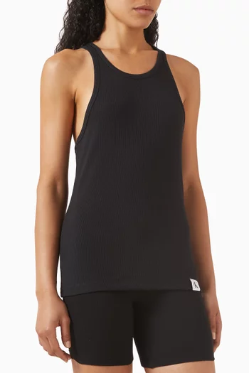 Logo Slim-fit Tank Top in Organic-cotton