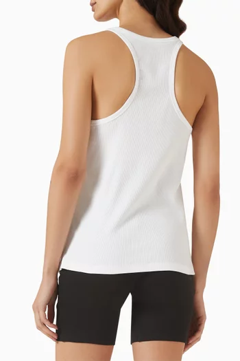 Logo Slim-fit Tank Top in Organic-cotton