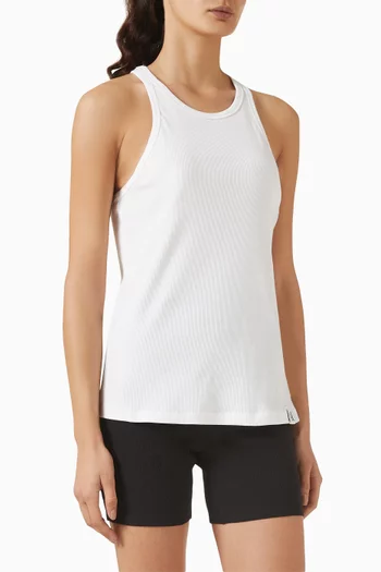 Logo Slim-fit Tank Top in Organic-cotton