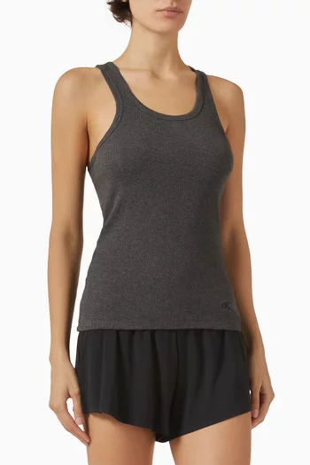 Scoop Neck Tank Top in Cotton, Set of 3