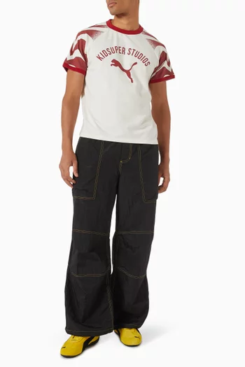 x KidSuper Ringer T-shirt in Cotton Jersey