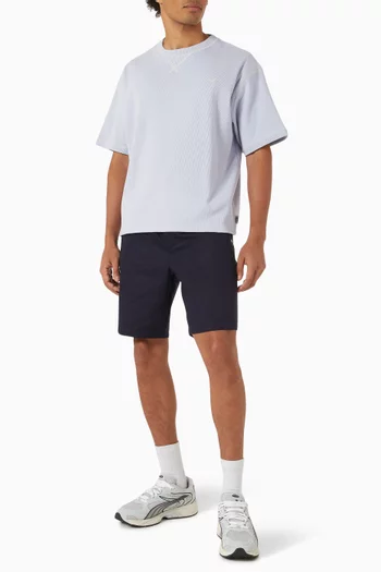 MMQ T-shirt in Ribbed Cotton Jersey