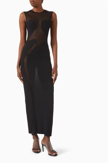 Molded Gown in Mesh