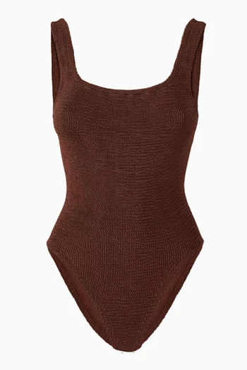 Square Neck One-Piece Swimsuit in Original Crinkle™