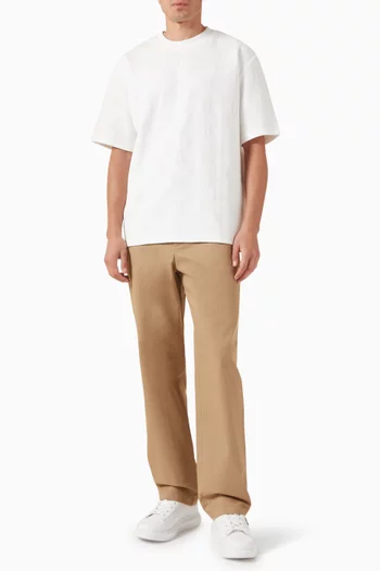 KL Monogram Checked T-shirt in Cotton-blend
