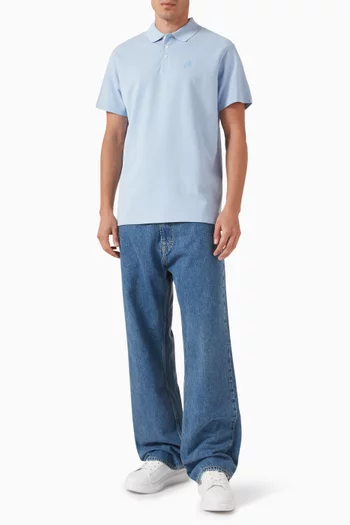 Kameo Logo Polo Shirt in Cotton Pique