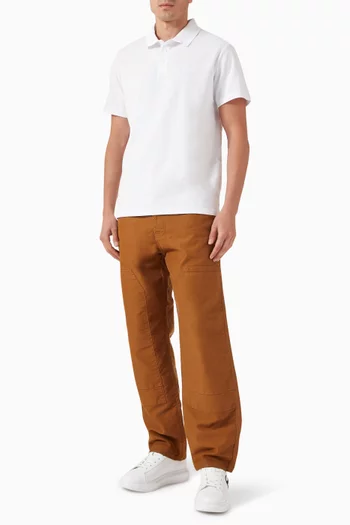Kameo Logo Polo Shirt in Cotton Pique