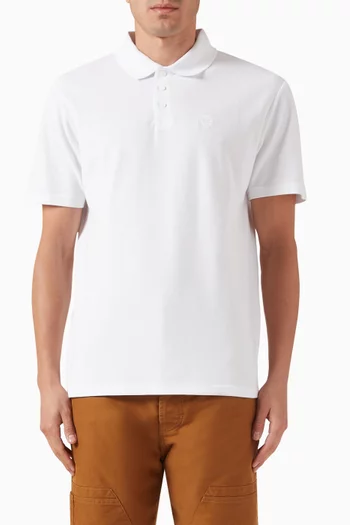 Kameo Logo Polo Shirt in Cotton Pique