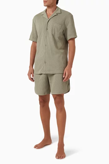 Lounge Bermuda Shorts in Waffle Jersey