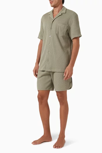 Lounge Shirt in Waffle Jersey