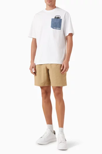 Ikon Denim Pocket T-shirt in Organic Cotton