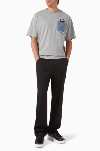 Ikon Denim Pocket T-shirt in Organic Cotton