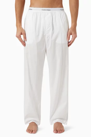 Allover Logo Sleep Pants in Cotton-poplin