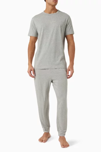 Logo Lounge T-shirt in Cotton