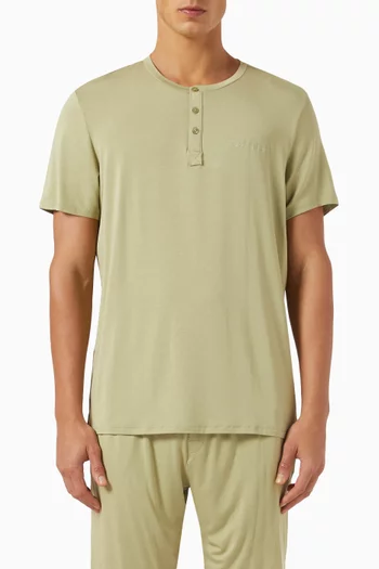 Henley T-shirt in Modal Jersey