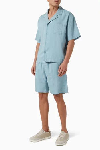 Button-down Shirt in Linen Blend