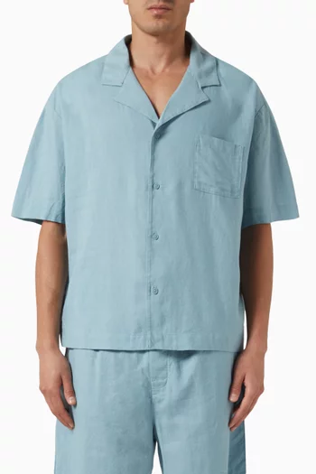 Button-down Shirt in Linen Blend