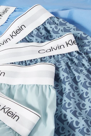 Icon Boxers in Stretch Cotton, Set of 3