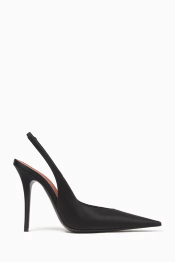 Anok 105 Slingback Pumps in Satin