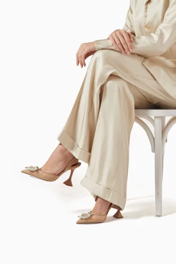 Begum 70 Slingback Pumps in Mesh