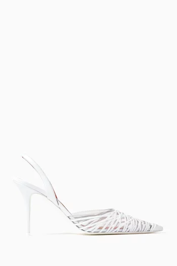 Lori 90 Slingback Pumps in Leather