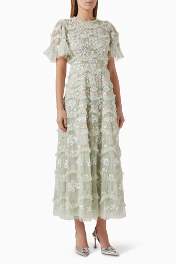 Daisy Wave Ankle Gown