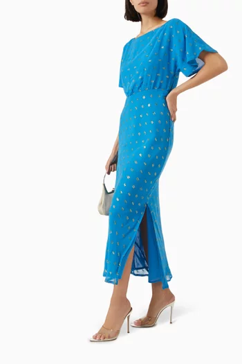 Tilly Maxi Dress in Jacquard