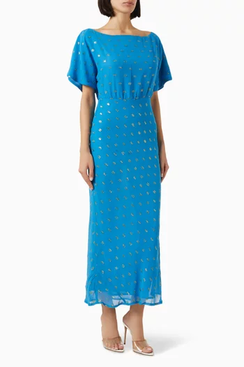 Tilly Maxi Dress in Jacquard