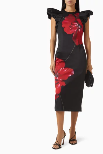 Chaya Floral-Print Midi Dress