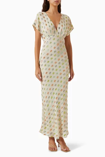 Elodie Foil Dress